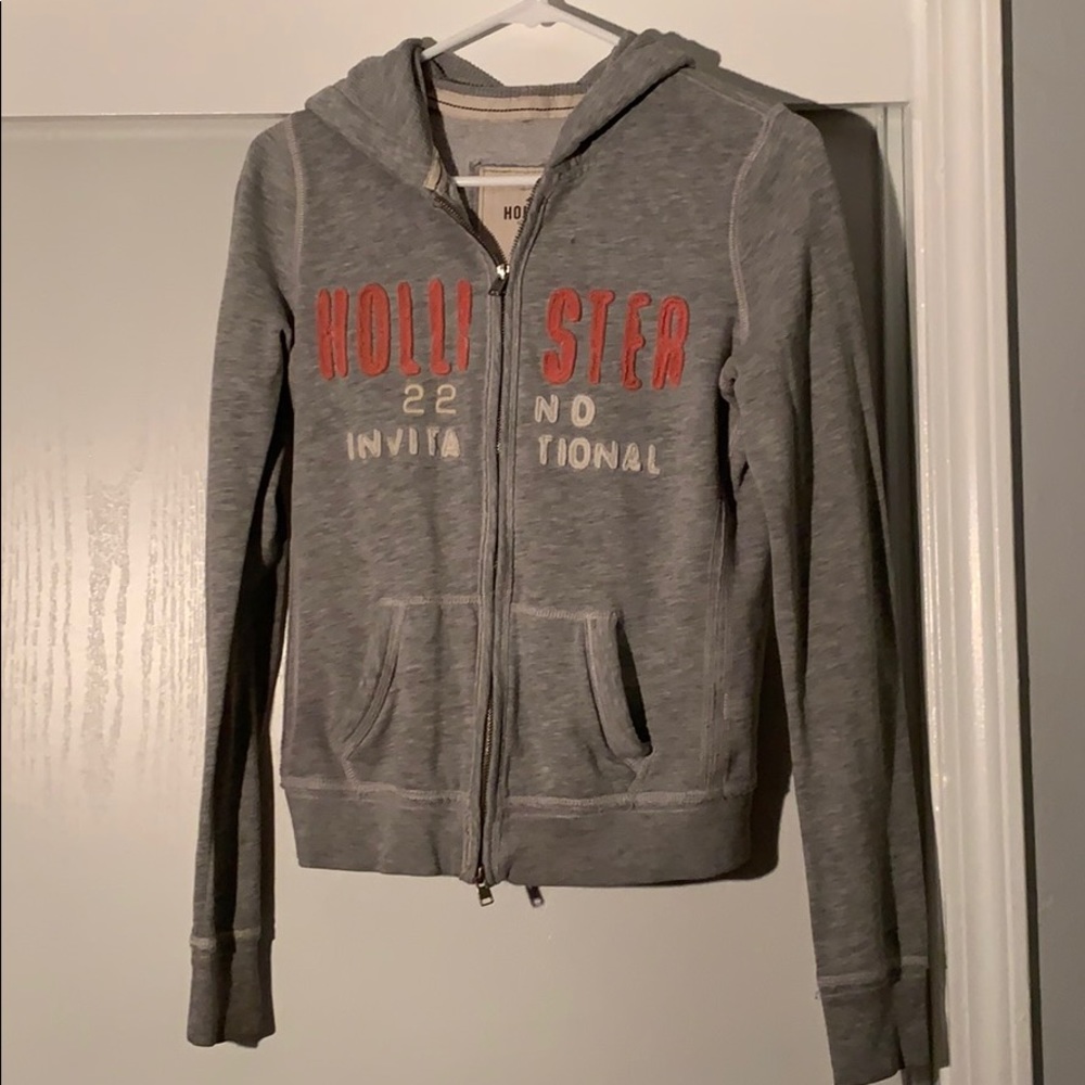 Hollister Grey Zip-Up